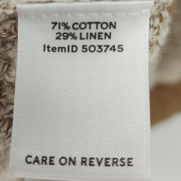 L.L. Bean Women's Signature Cotton/Linen Ragg Sweater Size Large - Picture 5 of 6